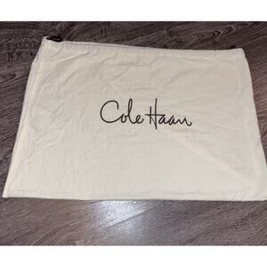 COLE HAAN Drawstring Dust Bag Purse Handbag Shoes Storage Cover 15” x 22”
